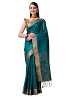 Mangalagiri Silk Cotton Saree - Dusty Rose