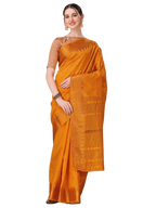 Mangalagiri Silk Cotton Saree - Dusty Rose