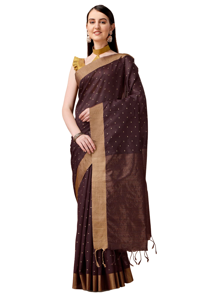 Banarasi Silk Saree - Midnight Indigo