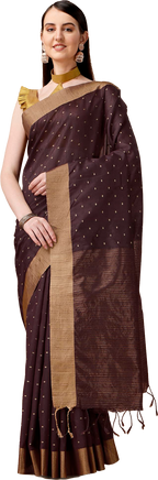 Mangalagiri Cotton Saree - Indigo & White